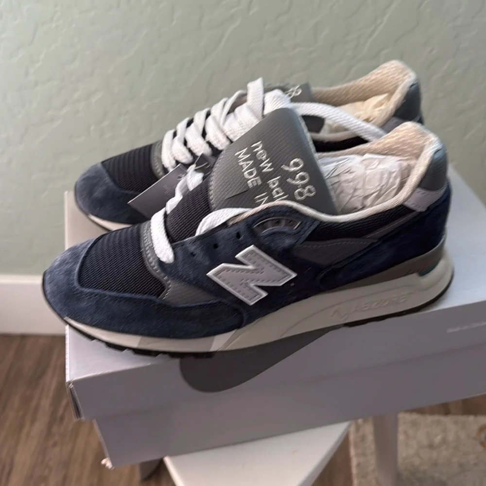New Balance 998 navy/silver EU38 - Picture 4 of 7